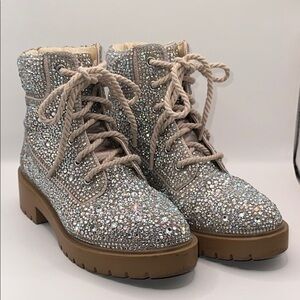 Betsy Johnson Rhinestone Boots